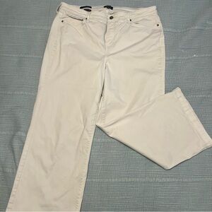 NYDJ wide leg white jeans (1019)